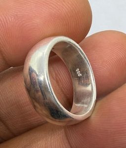 925 Sterling Silver Plain Band Ring - Unisex Wedding Anniversary gift for her.