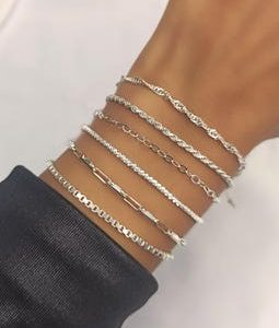 Sterling Silver Bracelet, Silver Bracelet Women, Chain Bracelet, Stacking Bracelet, Thin Dainty Bracelet, gift for women, Simple Bracelet